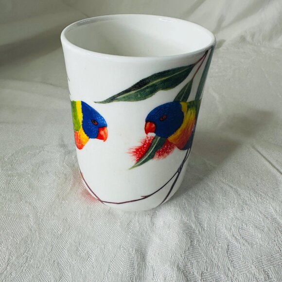Eric Shepherd Coffee Mug Fine Bone China Rainbow Lorikeets Birds Australia - Picture 6 of 11